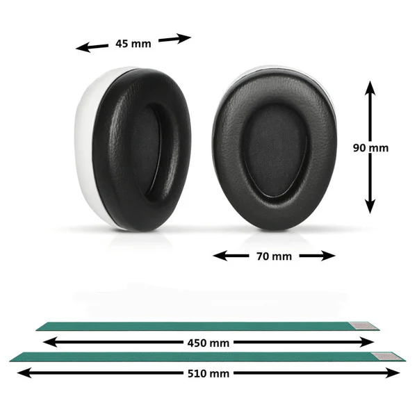 Alecto BV-72 - Protecteur auditif pour bébés et jeunes enfants - blanc/vert menthe – Image 7