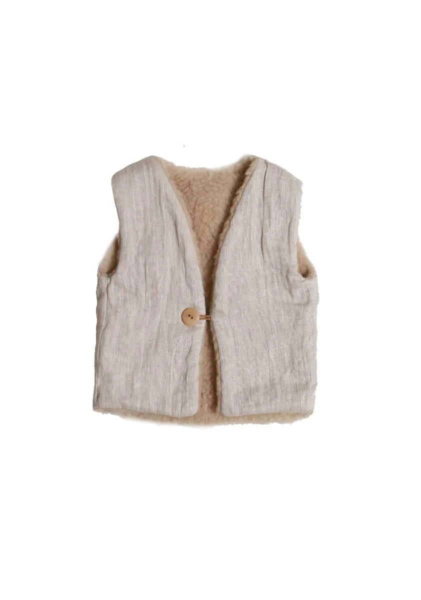 Alwero - Gilet de corps - Beige (92-98) – Image 3