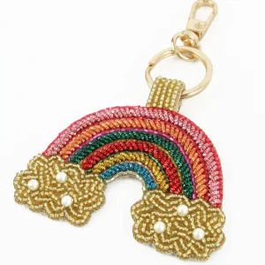 Porte-clés/Charme de sac arc-en-ciel