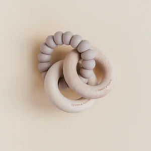 Tétine et cordon - anneau de dentition Robin Beechwood