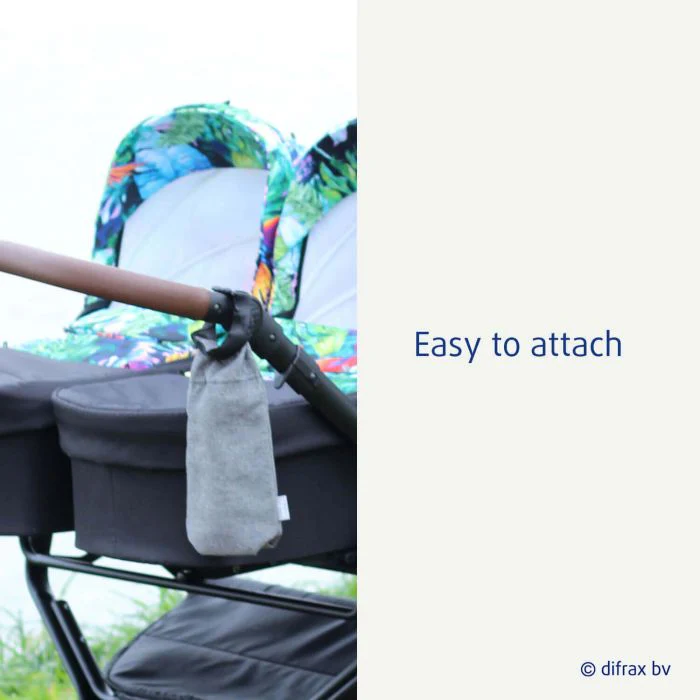 Difrax - Sac à bouteilles isotherme - Gris – Image 4