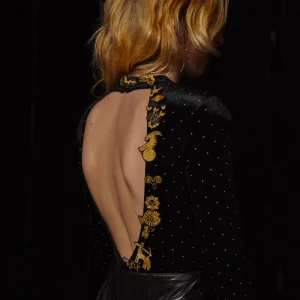 Broche brodée main - Capricorne