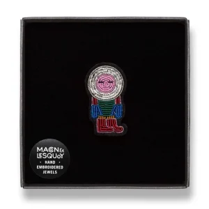 Broche brodée main - Inuit