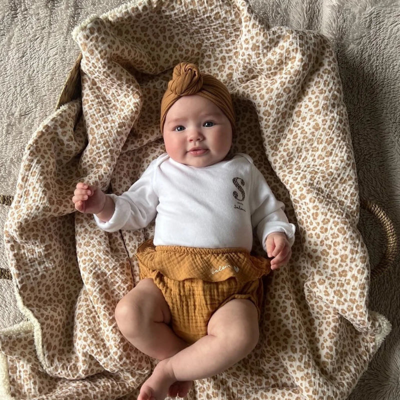 Couverture Léopard doublée moumoute