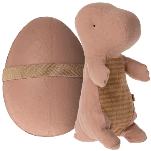 Petit Dino Vieux Rose avec son Oeuf