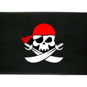 Drapeau Pirate bandana rouge