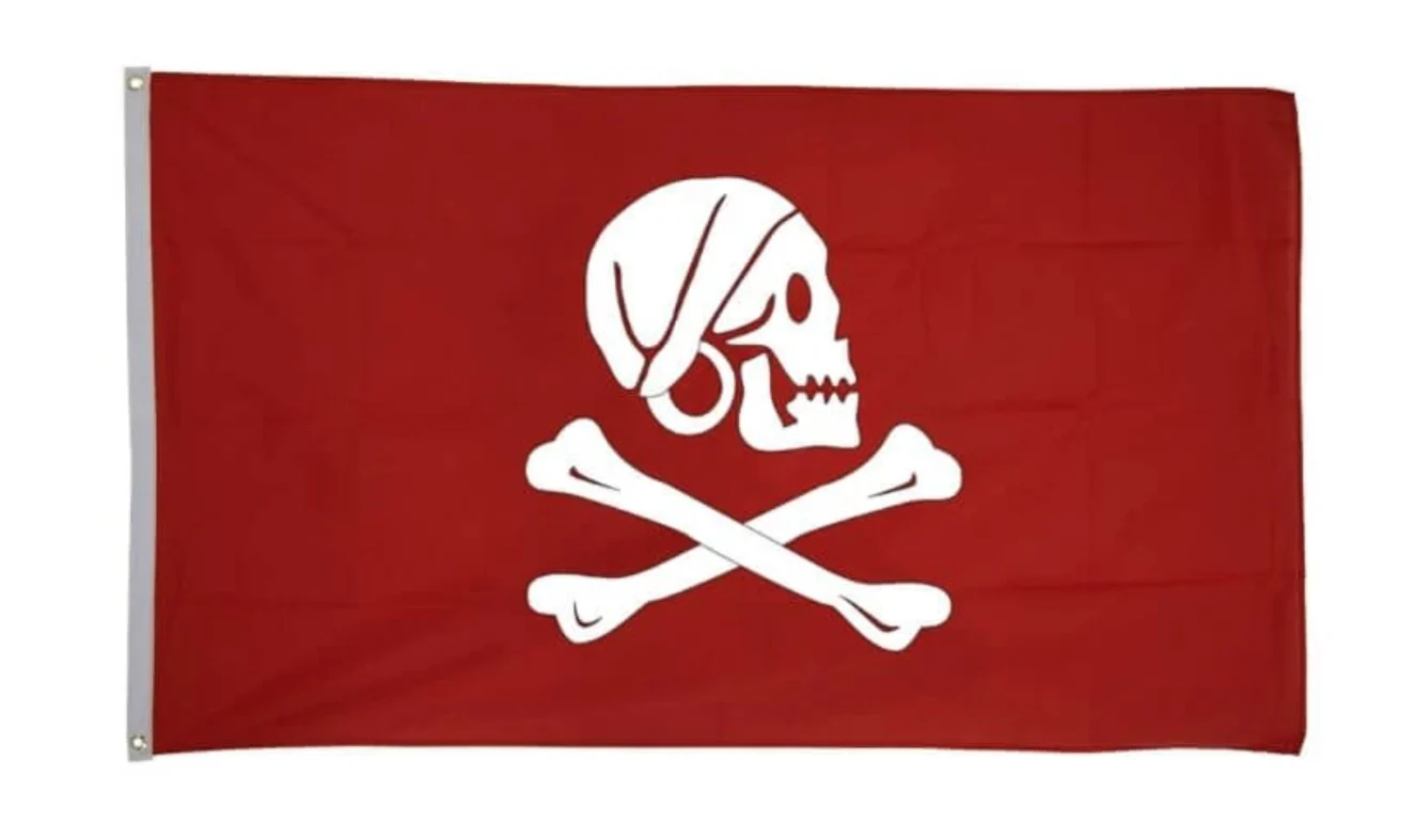 Drapeau Pirate Rouge – Image 2
