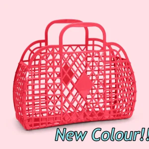 Small Retro Basket - Rouge