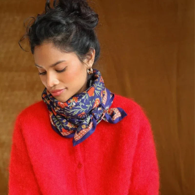 Foulard grand format - Mina Indigo – Image 4