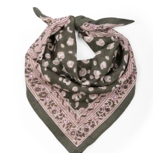 Foulard Léopard Bengal Petit modèle - Khaki