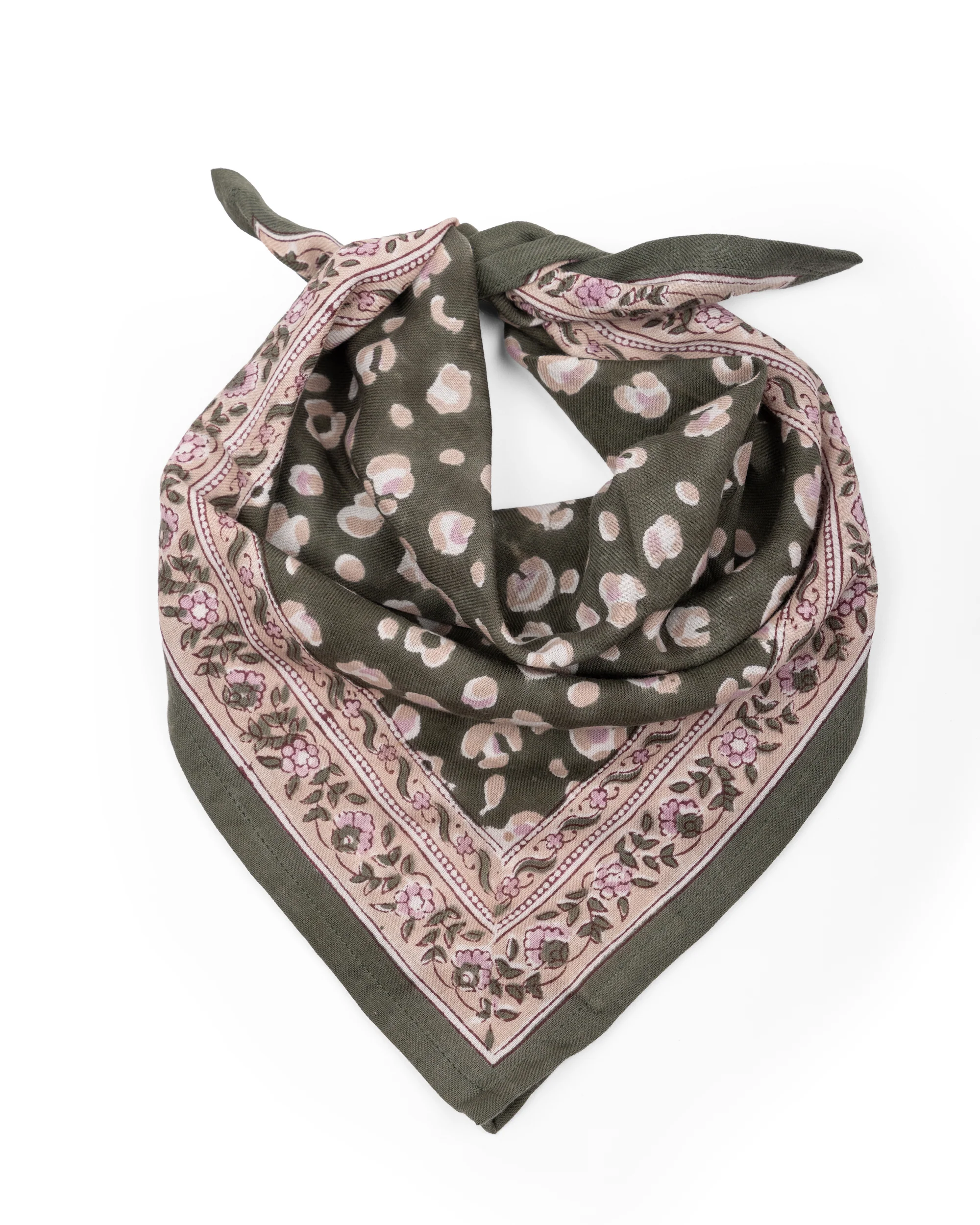 Foulard Léopard Bengal Petit modèle - Khaki