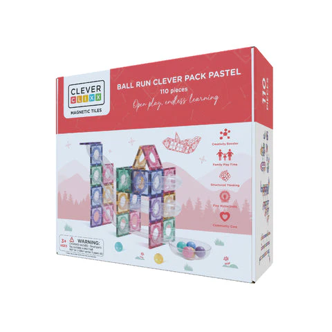 Cleverclixx - Ball Run Clever Pack Pastel 110 pièces