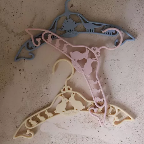 Konges Slojd - Lot de 5 cintres pour enfants - lapin – Image 3