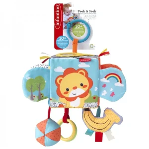 Infantino - Soft -peek and seek - Cube d'activités sensorielles