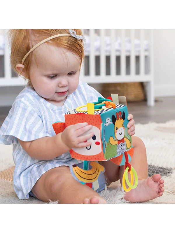 Infantino - Soft -peek and seek - Cube d'activités sensorielles – Image 5