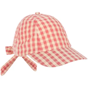 Konges Slojd - Casquette enfant - Kim Bow - Flamingo Plume Check