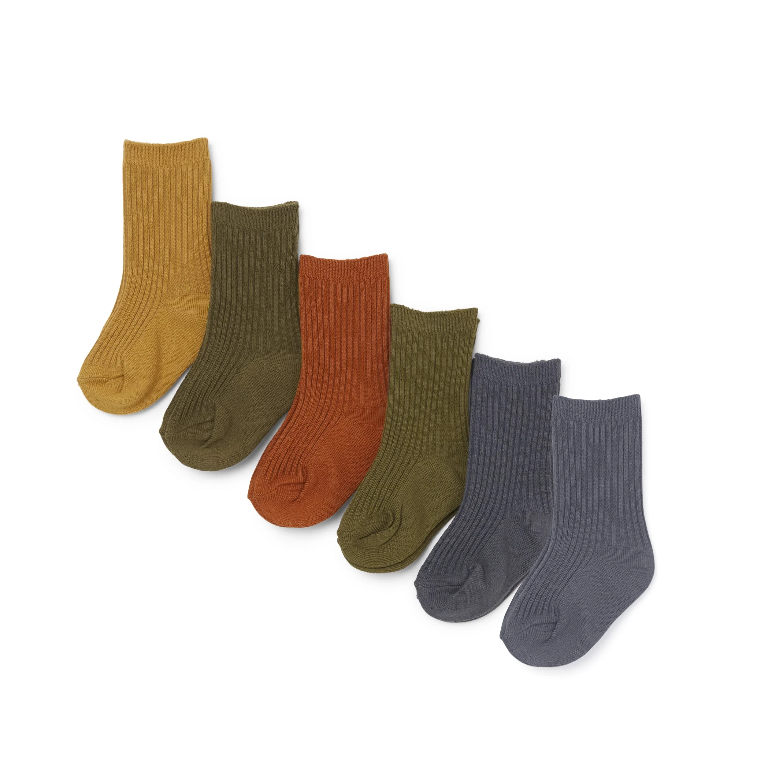 Konges Sløjd - Chaussettes à côtes (lot de 6) – Image 2