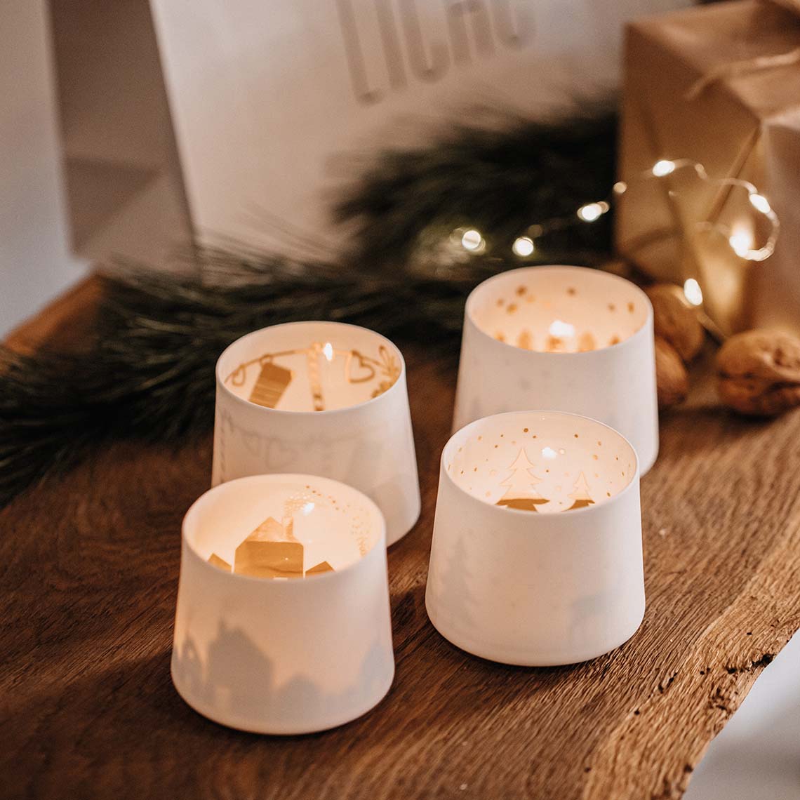 Photophore Porcelaine - Sapins – Image 2