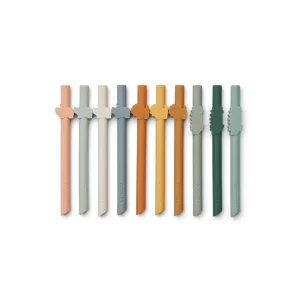 Pailles en silicone Badu Safari  - Lot de 10