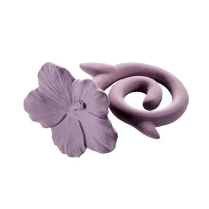 Natruba - Anneau de dentition fleur - Mauve hawaïen