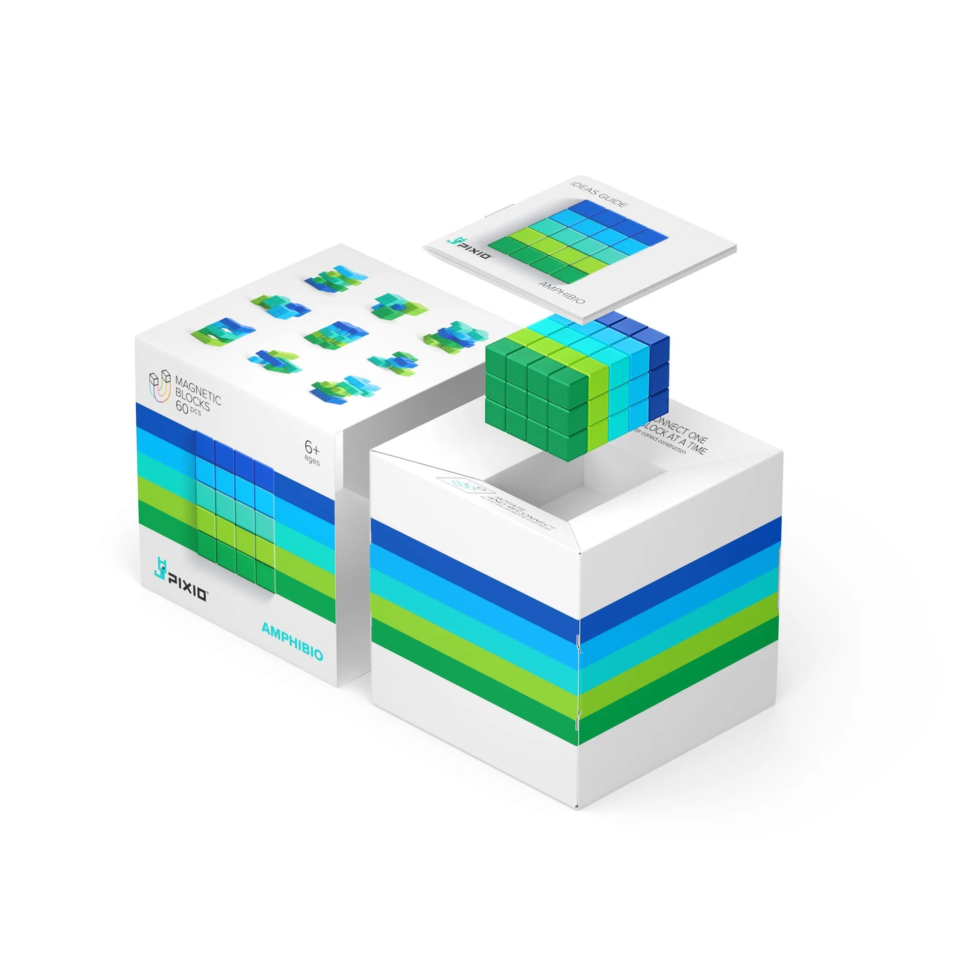 Pixio - Blocs magnétiques série abstraite - 60 pièces – Image 3