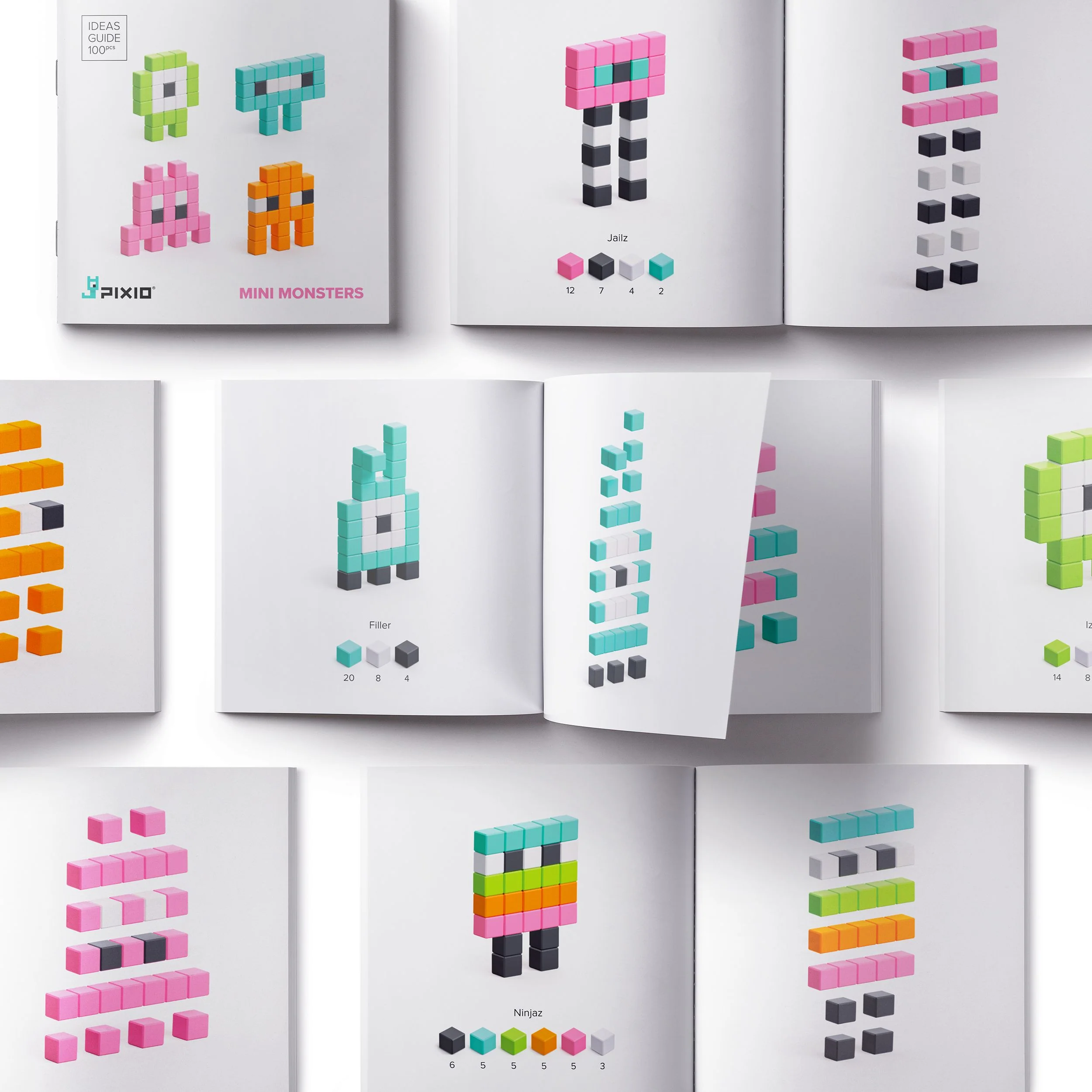 Pixio - Mini Monsters - 100 blocs – Image 4