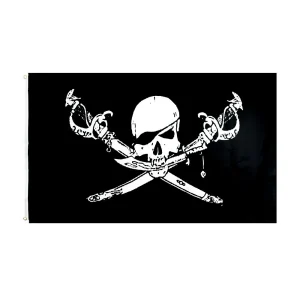 Drapeau Pirate Noir et Blanc