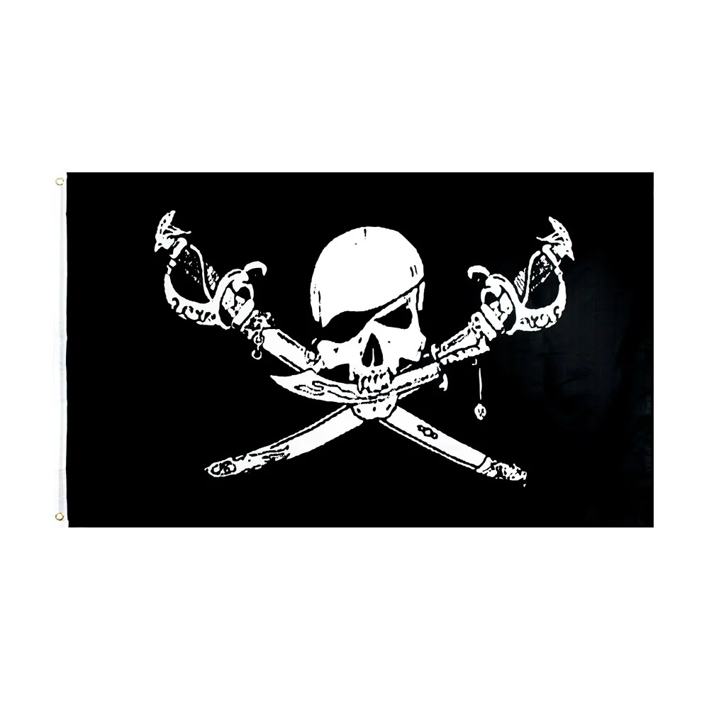Drapeau Pirate Noir et Blanc