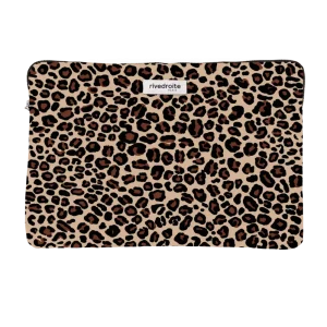 Vivienne Leopard Beige - La housse d'ordinateur