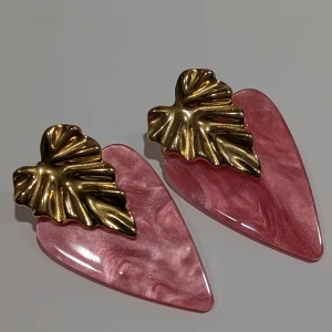 Boucles d'oreilles - Coeur Rose