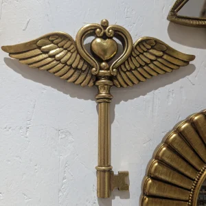 Décoration Murale - Clé Ailes coeur