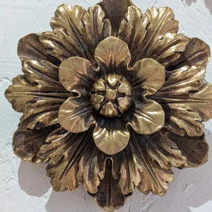 Décoration Murale - Fleur Doré