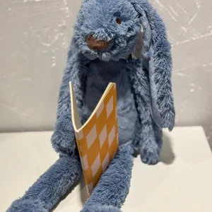 Doudou Lapin 28cm - Bleu