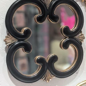 Miroir Arabesque - noir & doré