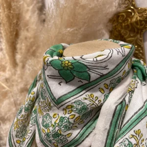 Foulard - Grand format - Blanc & Vert
