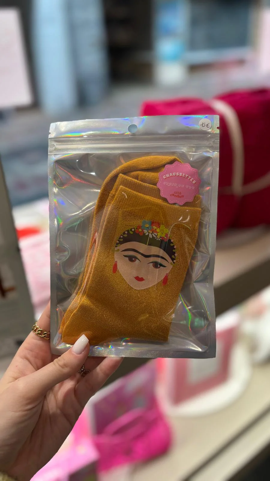 Chaussettes à paillettes Cité Candide – Confort et style scintillant – Image 2