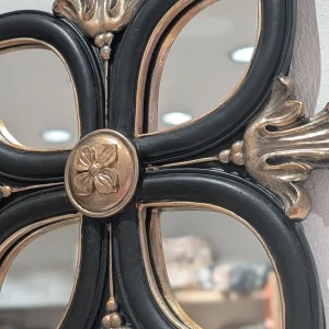 Miroir Arabesque - noir & doré