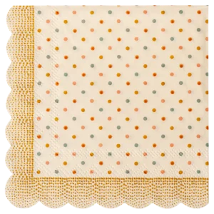 Serviettes de table Multi Dots- Ocre.