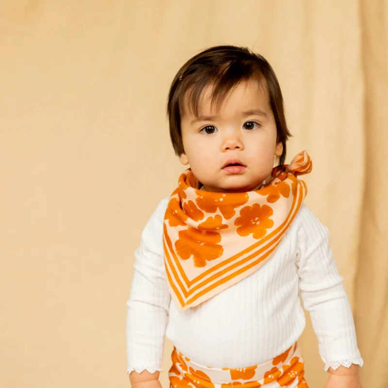 Foulard Manika - Flora Bold - Orange – Image 2
