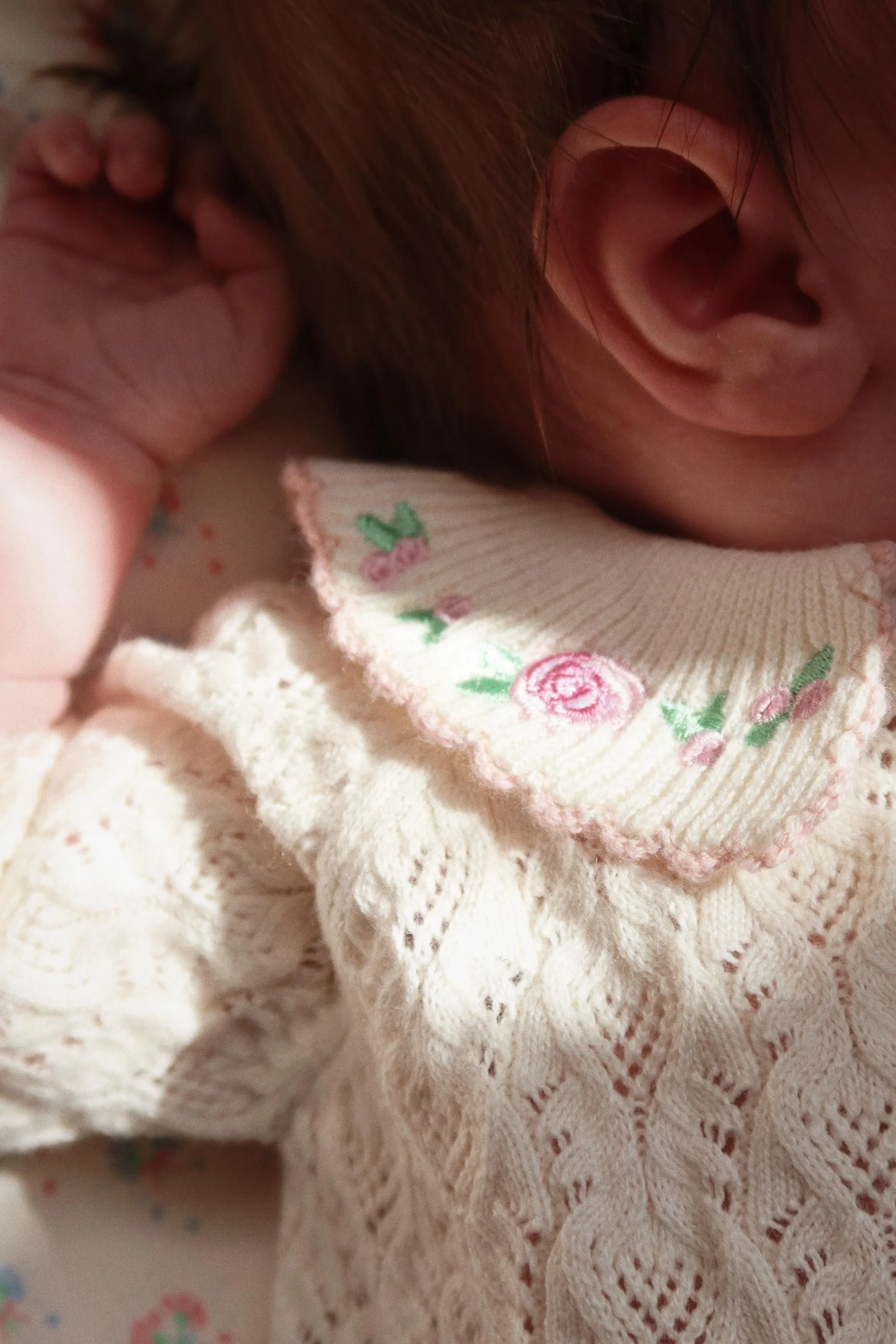 Konges Slojd - Barboteuse - Rosier - Crème et blanc cassé – Image 3