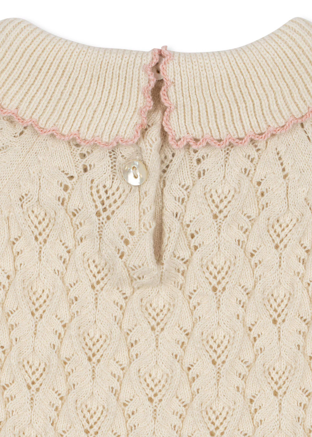 Konges Slojd - Barboteuse - Rosier - Crème et blanc cassé – Image 5