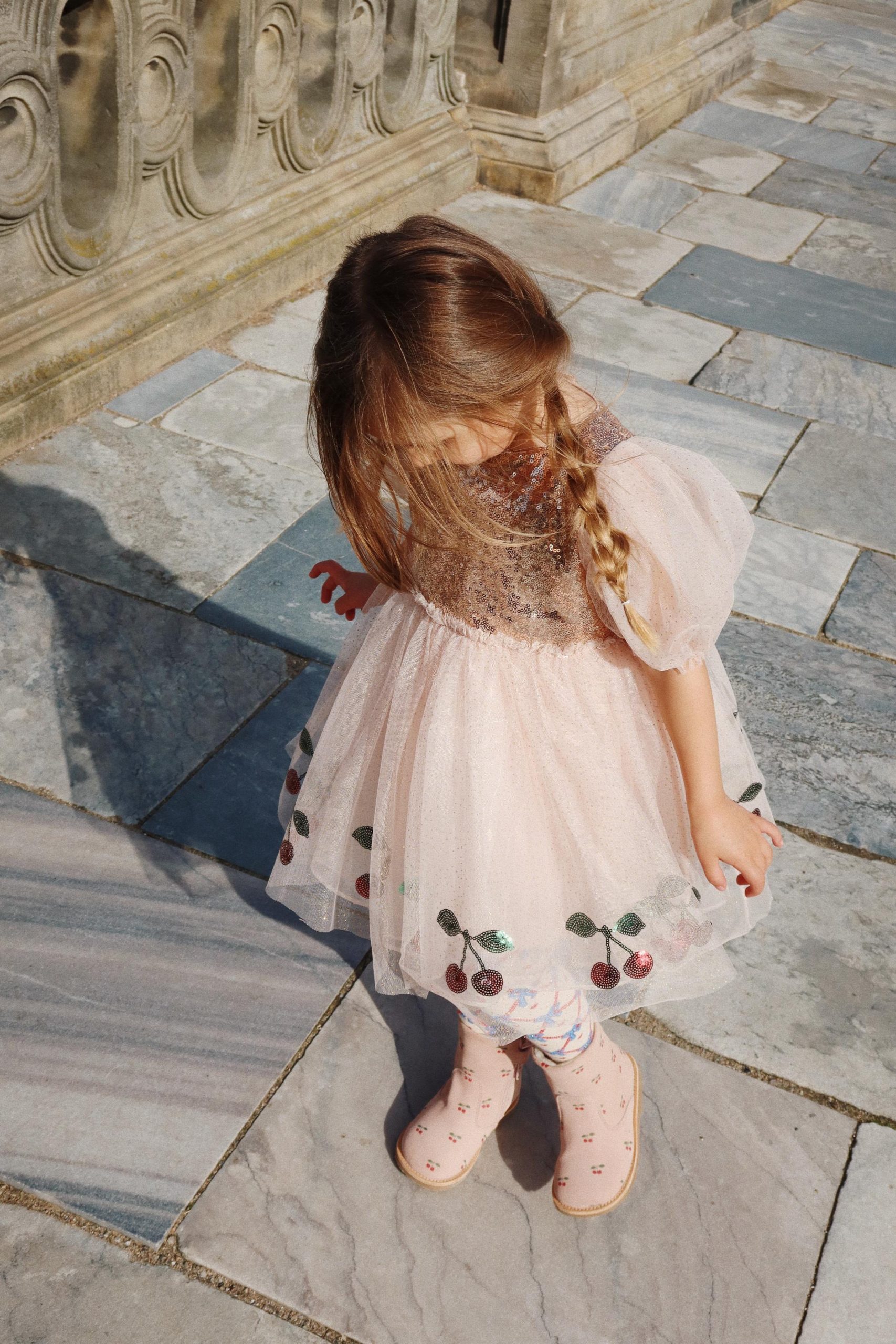 Konges Slojd - robe à paillettes - robe Mei - Gold Blush – Image 4