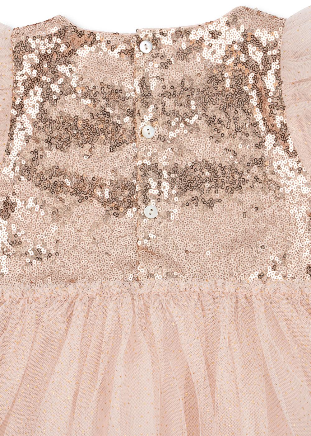 Konges Slojd - robe à paillettes - robe Mei - Gold Blush – Image 8