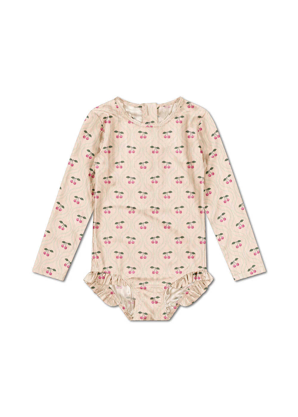 Konges Slojd - Maillot de bain Merle - Motif rose cerise (copie) – Image 2